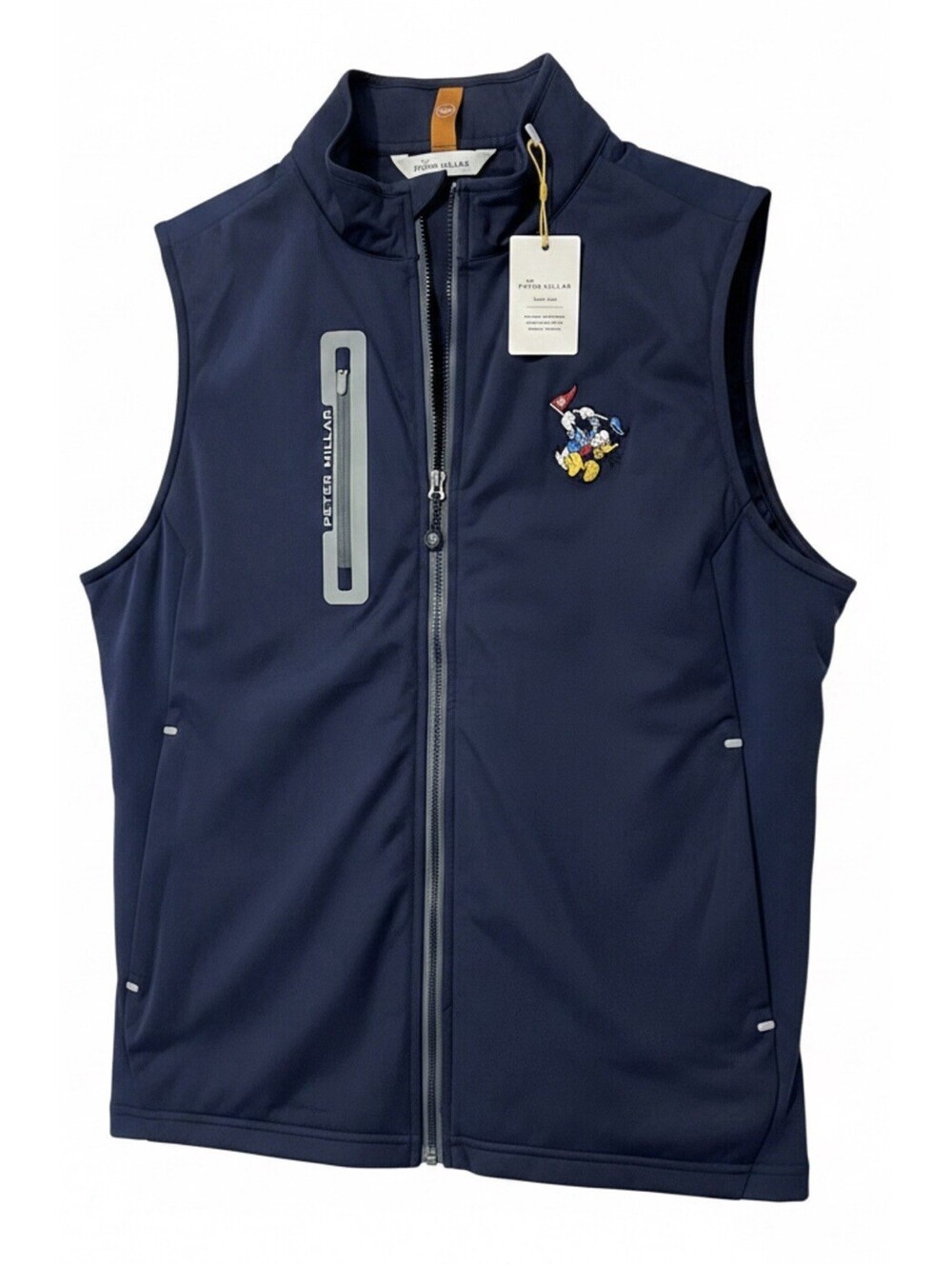 Peter Millar Hyperlight Fuse Donald Duck Embroidered Vest Navy NWT Rare